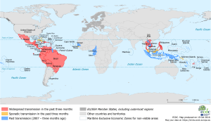 ECDC Map Zika Virus St Maarten