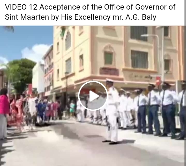 VIDEO 12 Acceptance of the Office of Governor of Sint Maarten by His Excellency mr. A.G. Baly
